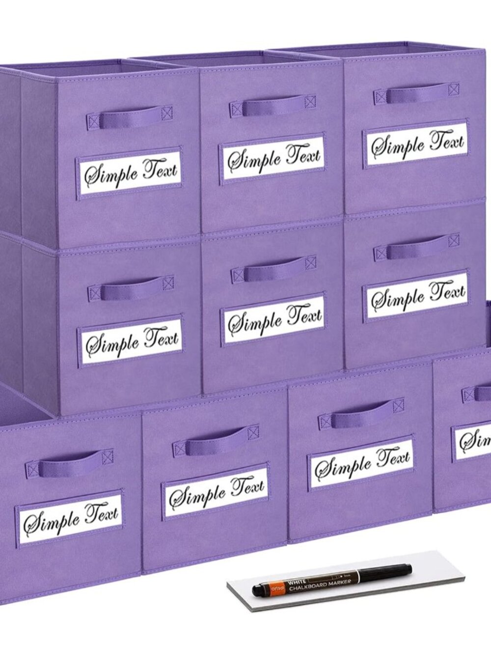 11 Inch Storage Cube,Storage bin,cube storage Set of 10 Foldable Fabric Cube Sto